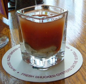 Oyster shooter by Kent Wang (CC)